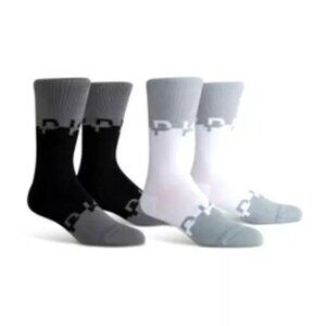 New PKWY By Dwayne Wade Men's Clipped Crew Socks